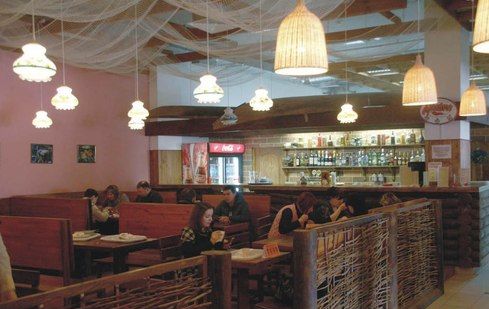 вид зала Рестораны За плетнем на 1 зал мест Краснодара